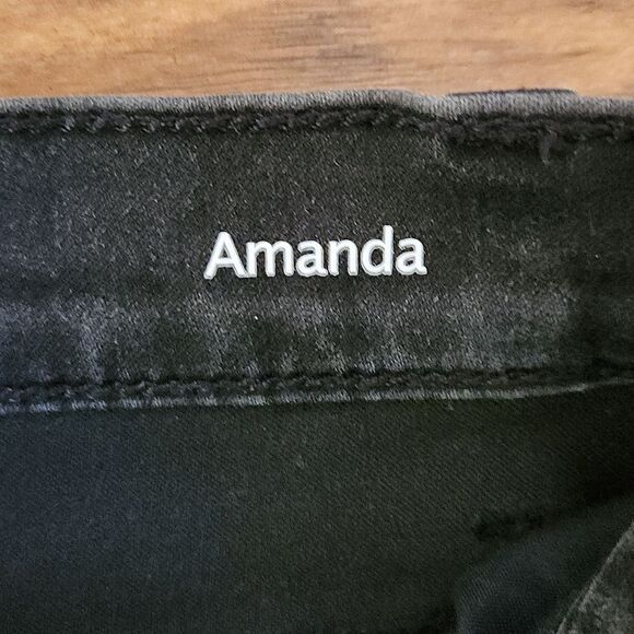 Gloria Vanderbilt All-Around Slimming Effect black denim jeans women's size 8 - Picture 3 of 5